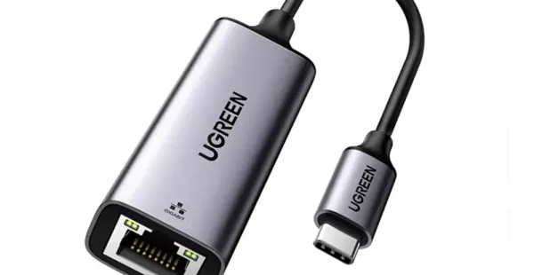 Adaptador UGREEN USB-C a Ethernet RJ45 Para MacBook, Laptop, Chromebook Dell XPS y más