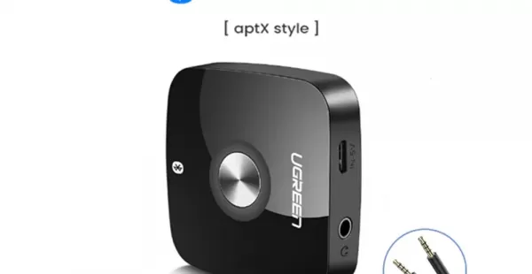 Receptor de Audio UGREEN Bluetooth 5.1 Aptx HD 2en1 Jack 3.5mm