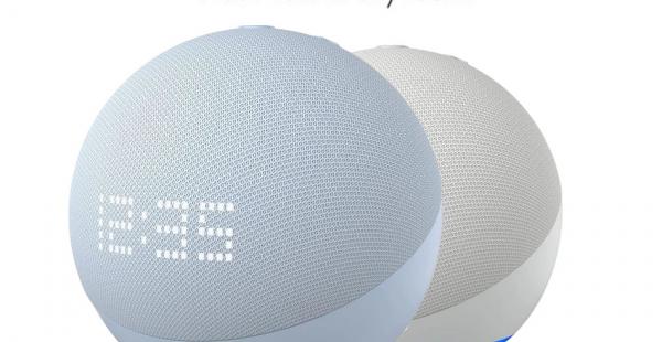 Amazon Echo Dot 5ta Gen Con Reloj – Altavoz Inteligente Alexa