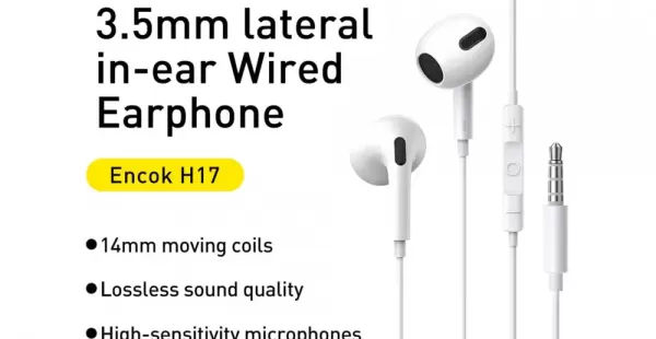 Audifonos Baseus H17 Jack 3.5mm C/ Microfono Para Xiaomi Samsung Android Apple