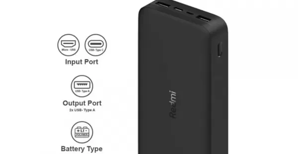 Xiaomi Redmi PowerBank 20000mAh, Carga Rapida 3.0