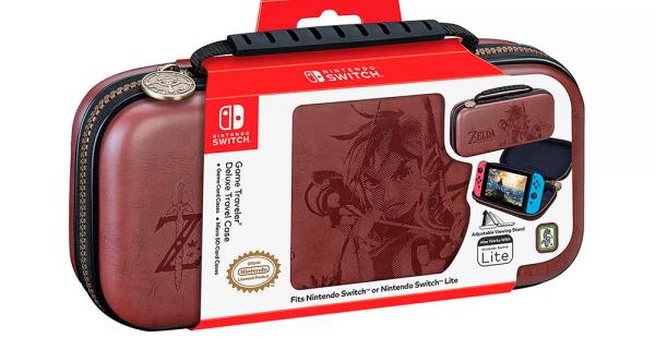 GAME TRAVELER DELUXE TRAVEL CASE NINTENDO SWITCH ZELDA BREATH MARRÓN