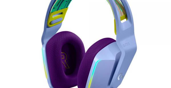 Audifono Gaming Logitech G G733 Lightspeed Wireless RGB Lilac