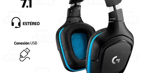 AUDIFONO LOGITECH G432 | 3.5MM-USB | 7.1