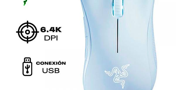 MOUSE RAZER DEATHADDER ESSENTIAL  6,400 DPI  BLANCO