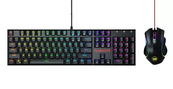 COMBO REDRAGON MITRA+GRIFFIN K551RGB-BA TECLADO + MOUSE