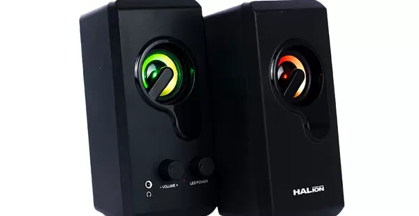 PARLANTE 2.0 HALION HA-S328 | 3.5MM | USB | RGB