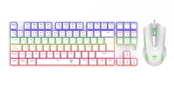 COMBO T-DAGGER ADVANCE FORCE T-TGS005-SP | TECLADO + MOUSE | BLANCO