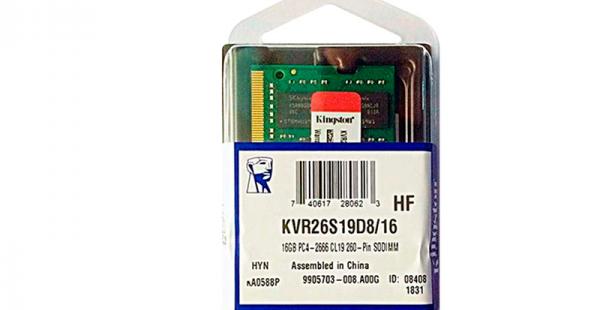 Mem. Ram Sodimm Kingston 16GB 2666 Mhz