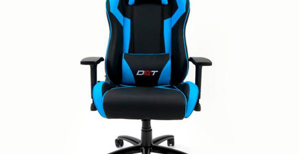 SILLA DXT 1001-BL KNIGHT NEGRO CON AZUL