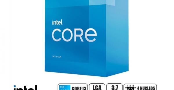 PROCESADOR INTEL CORE I3 10105F 3.7 GHZ HASTA 4.4 GHZ, 6MB, 4 NUCLEOS, LGA 1200