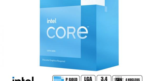 PROCESADOR INTEL CORE I3 13100F 3.4GHZ HASTA 4.50GHZ, 12MB, 4 NULEOS, NO TIENE GRAFICA INTEGRADO, LGA 1700 