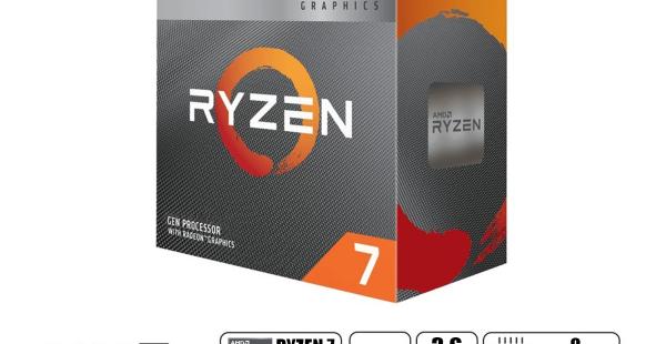 PROCESADOR AMD RYZEN 7 5700G 3.8GHZ, 16MB, 8 NUCLEOS, RADEON GRAPHICS, AM4 