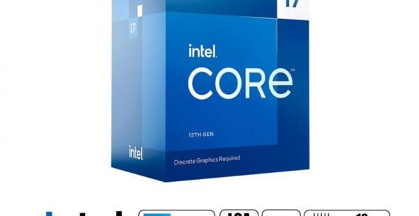 PROCESADOR INTEL CORE I7 13700F 2.1 GHZ HASTA 5.2 GHZ, 30MB, 16 NUCLEOS, NO TIENE GRAFICA INTEGRADA, LGA 1700, CON COOLER