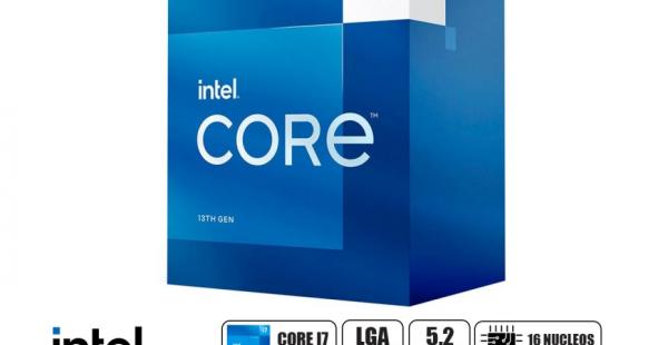 PROCESADOR INTEL CORE I7 13700 2.1 GHZ HASTA 5.2GHZ, 30MB, 16 NUCLEOS, GRAFICA INTEGRADA, LGA 1700, CON COOLER