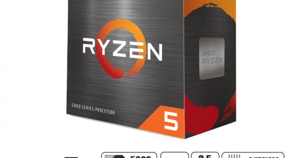 PROCESADOR AMD RYZEN 5 5600X 3.7GHZ, 35MB, 6 NUCLEOS, AM4