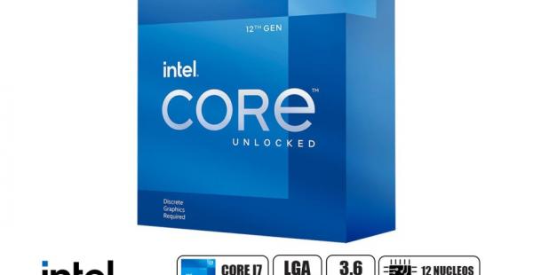 PROCESADOR INTEL CORE I7 12700KF 3.6GHZ HASTA 4.9GHZ, 25MB, 12 NUCLEOS, LGA 1700, S/COOLER