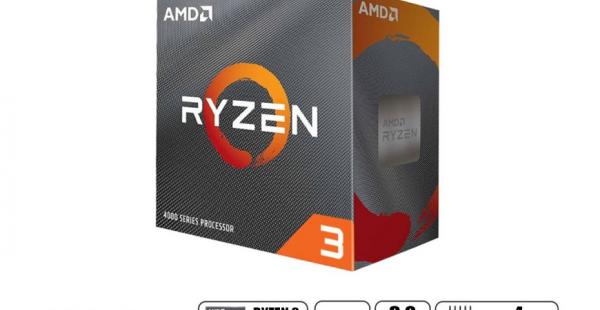 PROCESADOR AMD RYZEN 3 4100 AM4, 3.8GHZ, 4MB, 4 NUCLEOS, OEM
