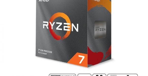 PROCESADOR AMD RYZEN 7 3800XT AM4 3.9GHZ, 105MB, 8 NULCEOS