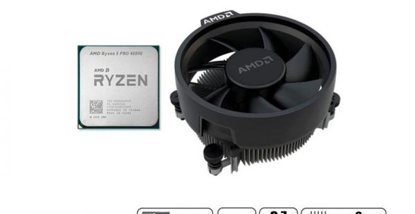 PROCESADOR AMD RYZEN 5 PRO 4650G OEM, AM4, 3.7GHZ, 8MB, 6 NUCLEOS, GRAFICO RADEON VEGA 7, SIN CAJA, CON COOLER