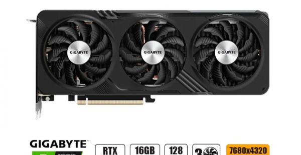 TARJETA DE VIDEO GIGABYTE RTX 4060TI 16GB, GAMING, 3X GDDR6 GEFORCE NVIDIA 128 BITS, GRAFICO PARA VIDEOJUEGOS, 3 VENTILADORES