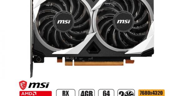 TARJETA DE VIDEO MSI RX6500XT OC 4GB GDDR6 RADEON MECH 2X 64BITS 