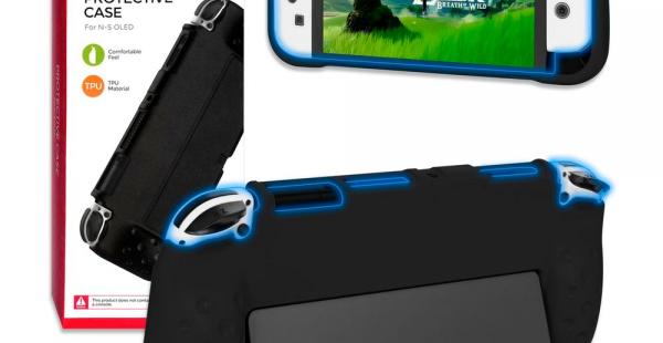 CASE PROTECTOR PARA NINTENDO SWITCH OLED NEGRO DOBE TNS-1142