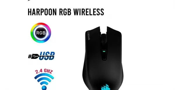 MOUSE GAMER CORSAIR HARPOON RGB INALÁMBRICO
