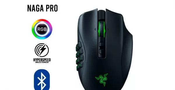 MOUSE RAZER NAGA PRO INALÁMBRICO