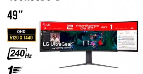 MONITOR 49 LG 49GR85DC-B GAMING ULTRAGEAR 4K QHD 240 HZ