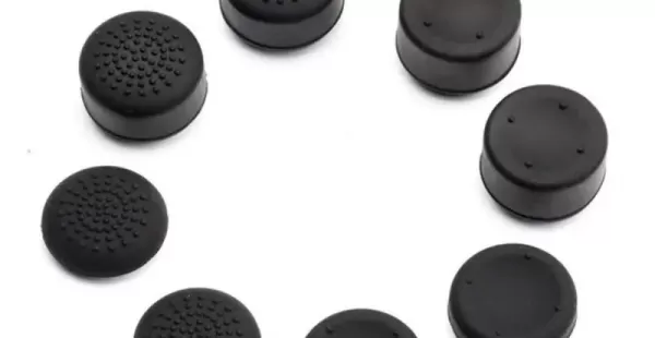 SET 8 UND GRIPS PS4 PS5 PROTECTORES DE JOYSTICK MANDO PS4 PS5 COLOR NEGRO