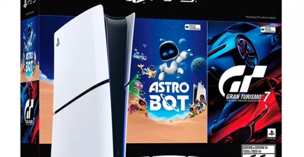 CONSOLA PS5 SLIM DIGITAL BUNDLE ASTRO BOT + GRAN TURISMO